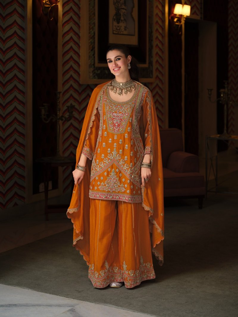 D 2464 To 2466 By Zaveri Chinon Readymade Suits